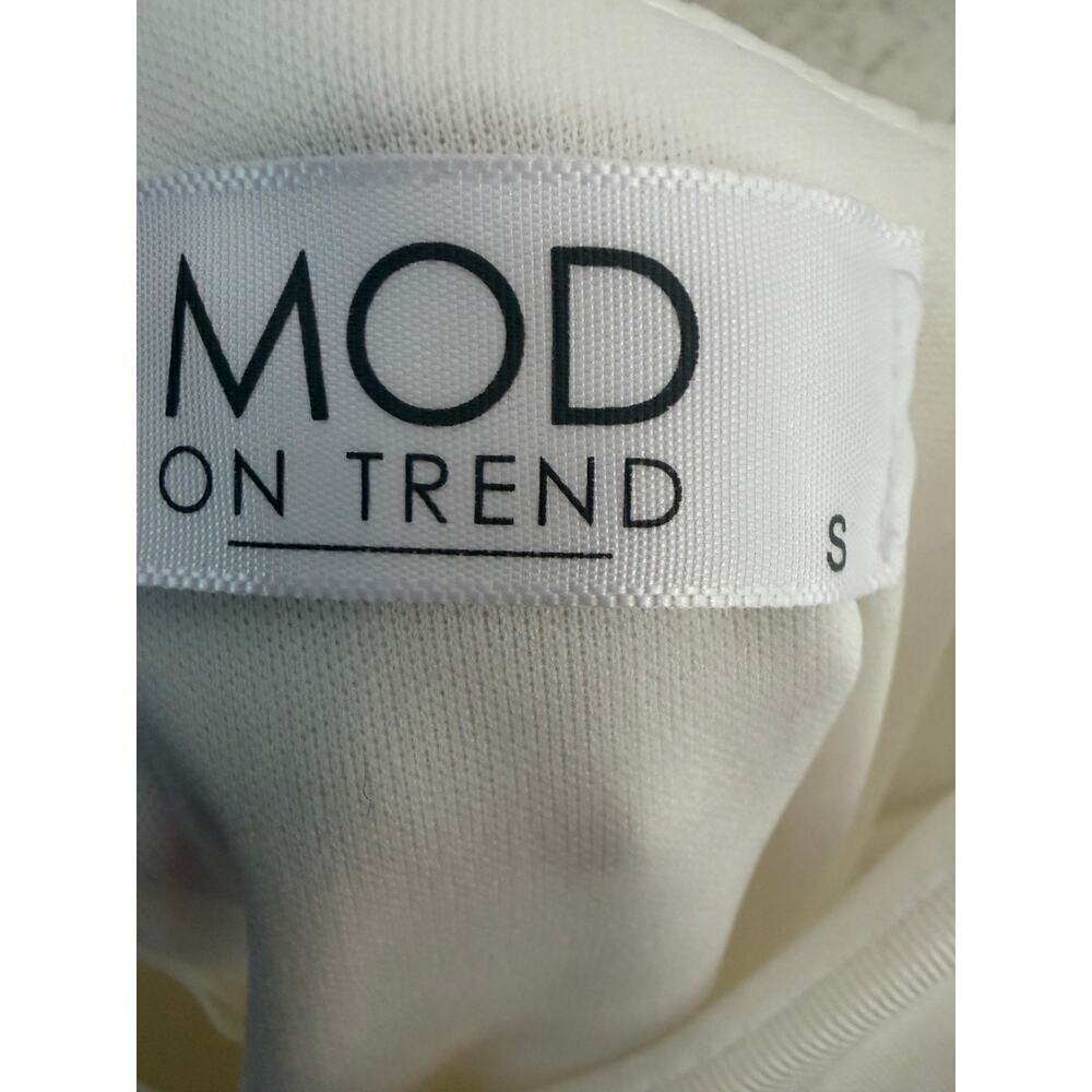 MOD On Trend White Cowl Neck Mini Slip Dress Size Small - Picture 5 of 10